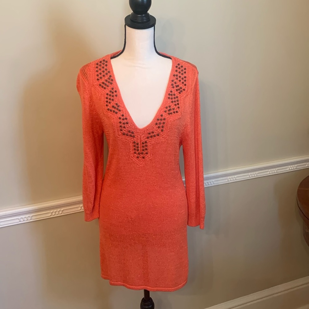 Beautiful Orange Ava Sweater, or Dress. Size L